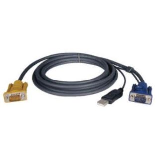 TRIPP LITE CABLE HD15 MACHO - HD15 MACHO - USB A 1.8 METROS
