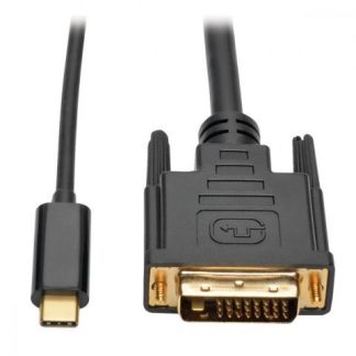 TRIPP LITE CABLE USB C MACHO - DVI-D MACHO 1.8 METROS COMPATIBLE CON THUNDERBOLT 3 NEGRO