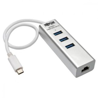 TRIPP LITE HUB USB C MACHO - 3X USB A HEMBRA 5000MBIT-S PLATA