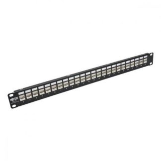 TRIPP LITE PANEL DE PARCHEO DE PASO DIRECTO CAT5E-6 24 PUERTOS 1U