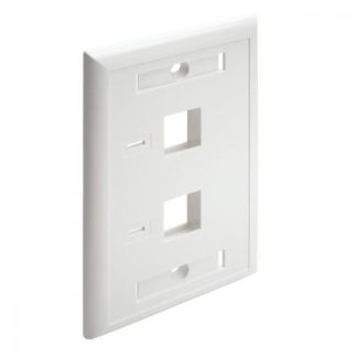 TRIPP LITE PLACA PARA PARED 2 PUERTOS RJ-45 BLANCO