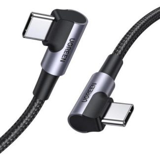 UGREEN CABLE USB C A USB C 90° PD 60W CARGA RAPIDA 25CM