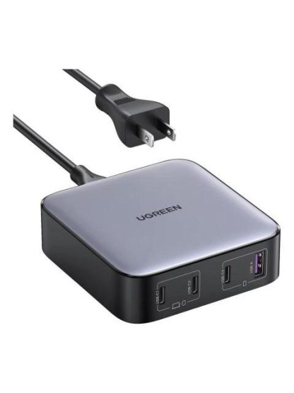 UGREEN CARGADOR ESCRITORIO 100W 4 PUERTOS CARGA RAPIDA GAN GRIS