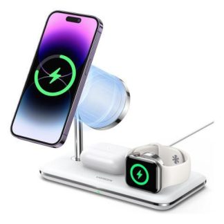 UGREEN CARGADOR INALAMBRICO MAGSAFE MFI 3 EN 1 25W BLANCO