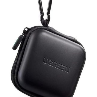UGREEN ESTUCHE ORGANIZADOR DE AUDIFONOS USO RUDO IMPERMEABLE NEGRO