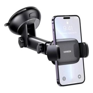 UGREEN SOPORTE PORTA CELULAR PARA AUTO AJUSTABLE TABLERO COLOR NEGRO
