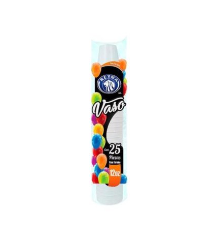 VASO TERMICO REYMA #12 BOLSA CON 25 PIEZAS