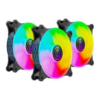 VENTILADOR NACEB NA-0962 3X 120MM 1100RPM ARGB NEGRO