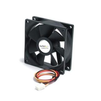 VENTILADOR STARTECH  CON RODAMIENTO DE BOLAS DOBLE FAN8X25TX3L 80MM 2000RPM NEGRO