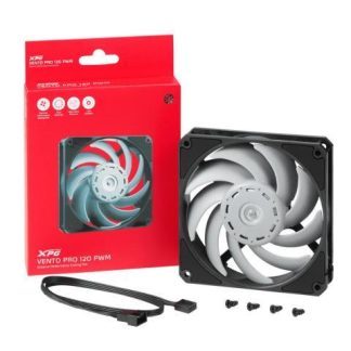VENTILADOR XPG VENTO PRO 120 PWM (PULSE WIDTH MODULATION). 120MM. NEGRO. VENTOPRO120PWMBKCWW