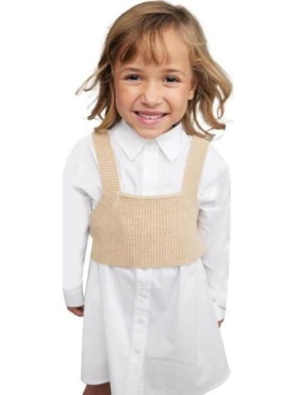 VESTIDO CAMISERO BLANCO HOLLY LAND KIDS - Image 3
