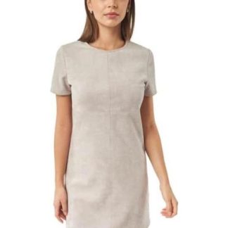 VESTIDO MINI MANGA CORTA GRIS HOLLY LAND