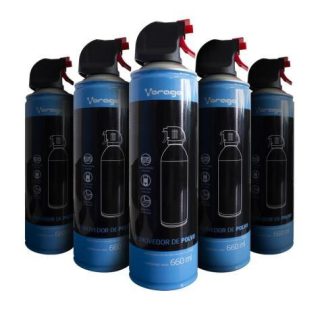 VORAGO AIRE COMPRIMIDO PARA REMOVER POLVO CLN-300 660ML 5 PIEZAS