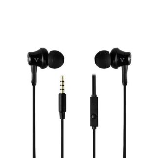 VORAGO AUDIFONOS CON MICROFONO EP-104 ALAMBRICO 3.5MM 1.2 METROS NEGRO