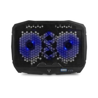 VORAGO BASE ENFRIADORA CP-301 PARA LAPTOP 17 4 VENTILADORES NEGRO