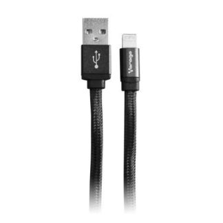 VORAGO CAB119 USB A LIGHTNING MACHO-MACHO DERECHO DERECHO NEGRO