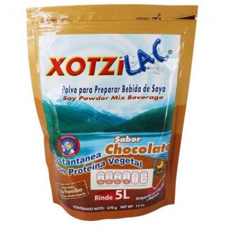 XOTZILAC SABOR CHOCOLATE 470 GR. POLVO PARA PREPARAR BEBIDA DE SO FIBRA XOTZIL