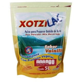 XOTZILAC VAINILLA 470 GR. POLVO PARA PREPARAR BEBIDA DE SOYA FIBRA XOTZIL