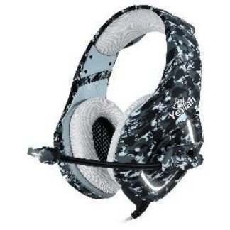 YEYIAN AUDIFONOS GAMER FORCE S3000 ALAMBRICO 2.2 METROS 3.5MM GRIS