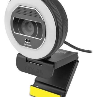 YEYIAN CAMARA FLEXCAM PARA STREAMING CON ILUMINACION MIXTA Y CONTROL REMOTO 2K 2560X1440P A 30 FPS COD H.264 Y 265 CON MIC MOD. YPWQHDAFM1