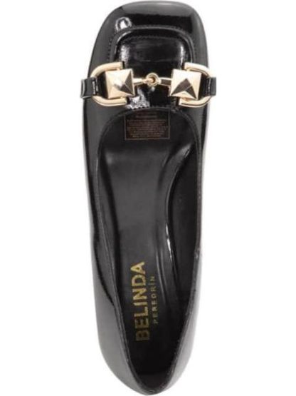 ZAPATILLA TACON MEDIO CON HERRAJE NEGRO BELINDA PEREGRIN - Image 3