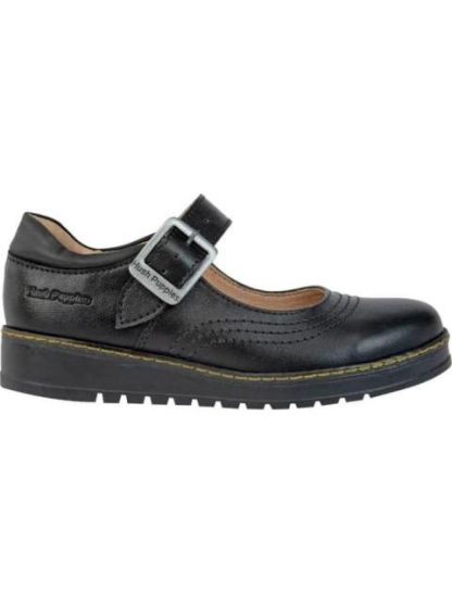 ZAPATO ESCOLAR DE PIEL NEGRO HUSH PUPPIES1