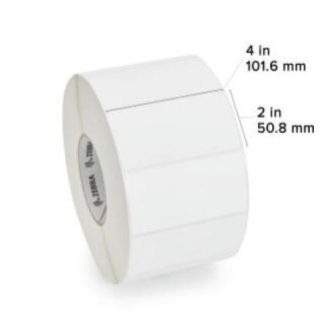 ZEBRA ROLLO DE ETIQUETAS 1000D 4 X 2 4 X 2760 ETIQUETAS BLANCO
