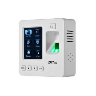 ZKTECO CONTROL DE ACCESO Y ASISTENCIA BIOMETRICO SF100 PANTALLA 2.4 1500 USUARIOS USB BLANCO