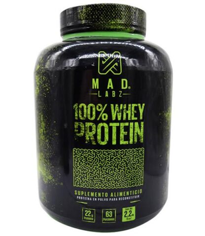 100 WHEY PROTEIN CHOCOLATE 2.2 KG MAD LABZ