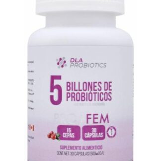 5 BILLONES DE PROBIOTICOS PRO FEM 30 CAP DLA PROBIOTICS