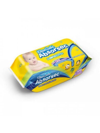 ABSORSEC TOALLA HUMEDA REP 120 PZ