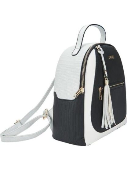 BOLSA SATCHEL CON BLOQUES DE COLOR NEGRO VI LINE - Image 2