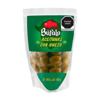 ACEITUNAS BUFALO CON HUESO 190 G