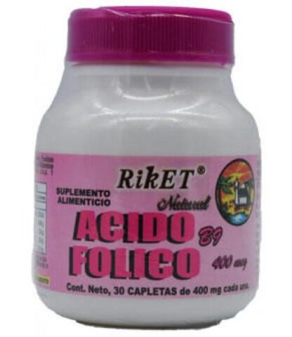 ACIDO FOLICO 30 CAP RIKET NATURAL