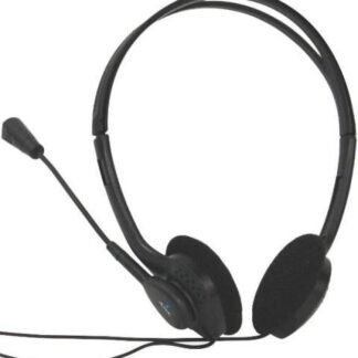 ACTECK AUDIFONOS CON MICROFONO AM-370 ALAMBRICO 1.8 METROS 3.5MM NEGRO