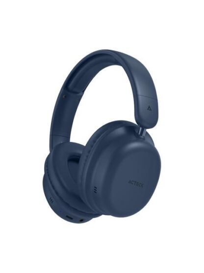 ACTECK AUDIFONOS CON MICROFONO HONOUR 2 PLUS HP626 BLUETOOTH ALAMBRICO-INALAMBRICO USB-C AZUL