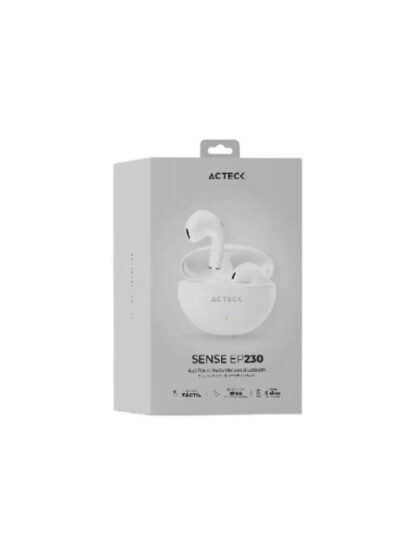 ACTECK AUDIFONOS INTRAURICULARES CON MICROFONO EP230 INALAMBRICO BLUETOOTH USB BLANCO - Image 5