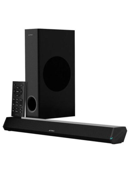 ACTECK BARRA DE SONIDO CON SUBWOOFER DYNAMIC TRIM BS670 BLUETOOTH ALAMBRICO-INALAMBRICO 2.1 CANALES 70W RMS USB NEGRO