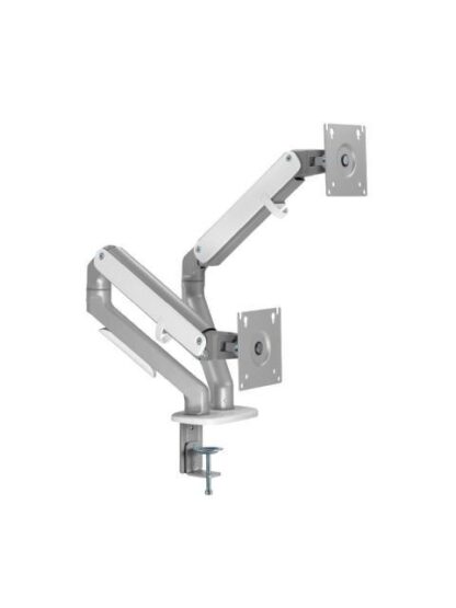 ACTECK BRAZO ARTICULADO DE ESCRITORIO PARA 2 MONITORES 17 - 32 HASTA 9KG GRIS-BLANCO - Image 3