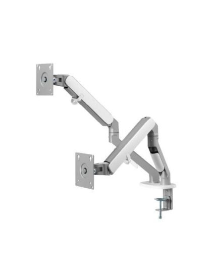 ACTECK BRAZO ARTICULADO DE ESCRITORIO PARA 2 MONITORES 17 - 32 HASTA 9KG GRIS-BLANCO - Image 4
