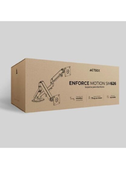 ACTECK BRAZO ARTICULADO DE ESCRITORIO PARA 2 MONITORES 17 - 32 HASTA 9KG GRIS-BLANCO - Image 5