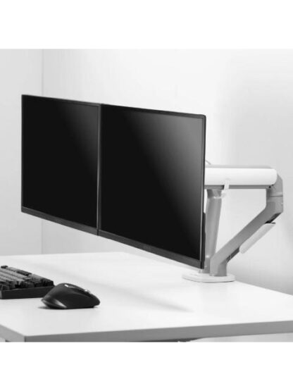 ACTECK BRAZO ARTICULADO DE ESCRITORIO PARA 2 MONITORES 17 - 32 HASTA 9KG GRIS-BLANCO - Image 7