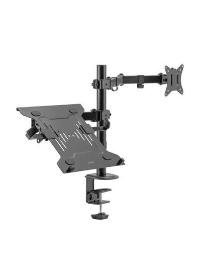 ACTECK SOPORTE DE ESCRITORIO PARA 1 MONITOR 10 - 32 HASTA 9 KG NEGRO - Image 2
