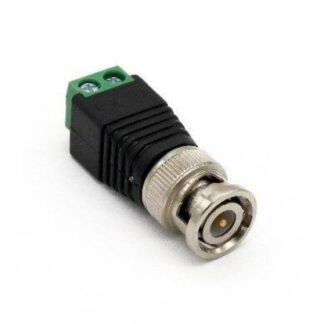 ADAPTADOR CCTV BROBOTIX 764786 NEGRO C- VERDE BNC MACHO COAXIAL MACHO