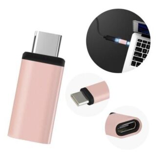 ADAPTADOR CONVERTIDOR MICRO USB V8 HEMBRA A TIPO C MACHO