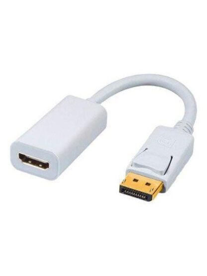 ADAPTADOR DISPLAYPORT BROBOTIX MACHO A HDMI HEMBRA 1080P BLANCO 104540