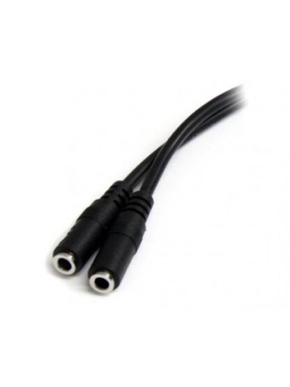 STARTECH  CABLE 35MM MACHO - 2X DE 35MM HEMBRA 20CM NEGRO - Image 2
