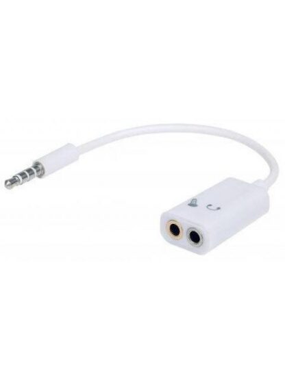 MANHATTAN ADAPTADOR DE AUDIO 3.5MM MACHO - 2X 3.5MM HEMBRA BLANCO - Image 2
