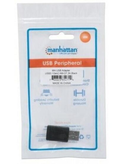 MANHATTAN ADAPTADOR USB C 3.1 HEMBRA - USB A MACHO NEGRO - Image 8