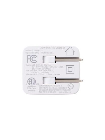 ADATA CARGADOR DE PARED CHARGERU 35W 9V 1 X USB-A 1 X USB-C - Image 4